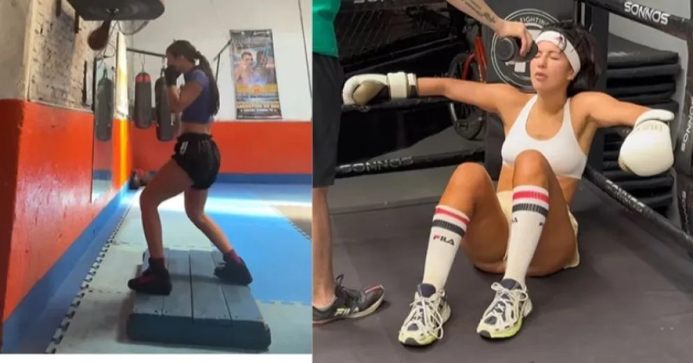 La explosiva e intensa preparación de Flor Vigna para debutar como boxeadora 