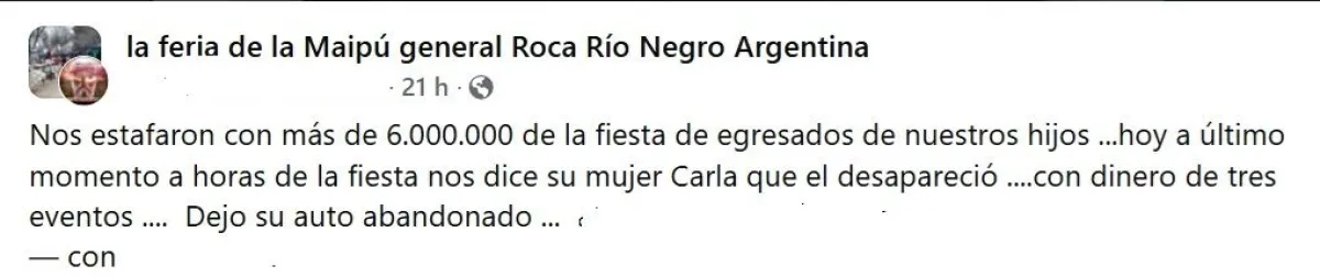 estafa comida cet 33