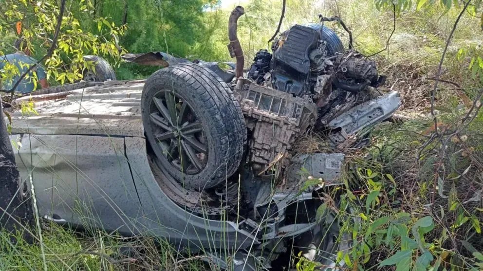 El Cronos quedó entre las malezas. Foto gentileza.