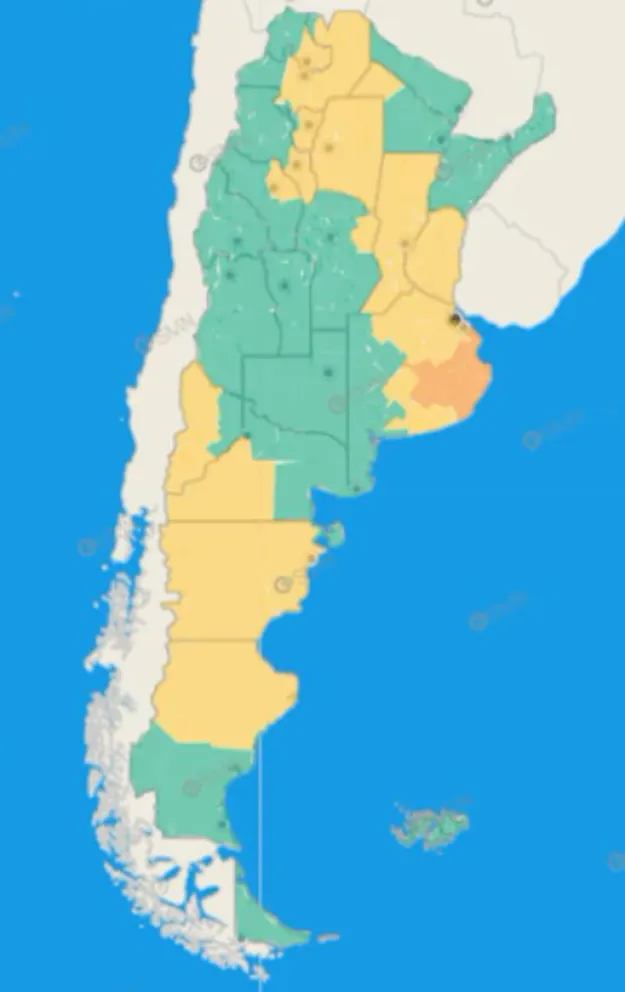 Gran parte de la regi&oacute;n se ver&aacute; afectada por este clima. (Foto SMN)