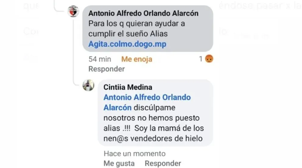 La mamá desenmascaró un intento de estafa de la peor calaña. 