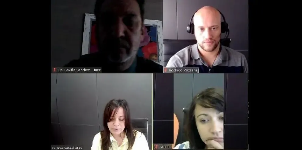 La audiencia de formulación de cargos se realizó esta mañana por la plataforma Zoom. (Fotos gentileza MPF)