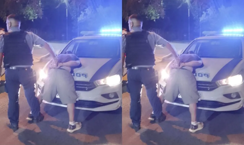 El autor del robo se habría descartado del teléfono celular, siendo hallado en cercanías al lugar. (Foto: gentileza Policía de Río Negro).