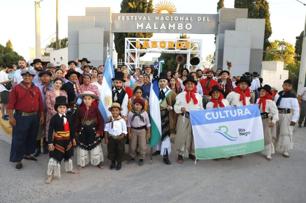 La delegación de Río Negro ya está presente en Laborde para el Festival Nacional de Malambo. (Foto gentileza)
