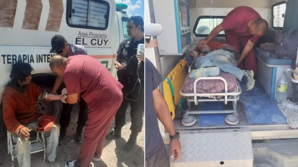 El hombre se había ausentado de su vivienda para trabajar en un campo cercano. (Foto Policía de Río Negro)