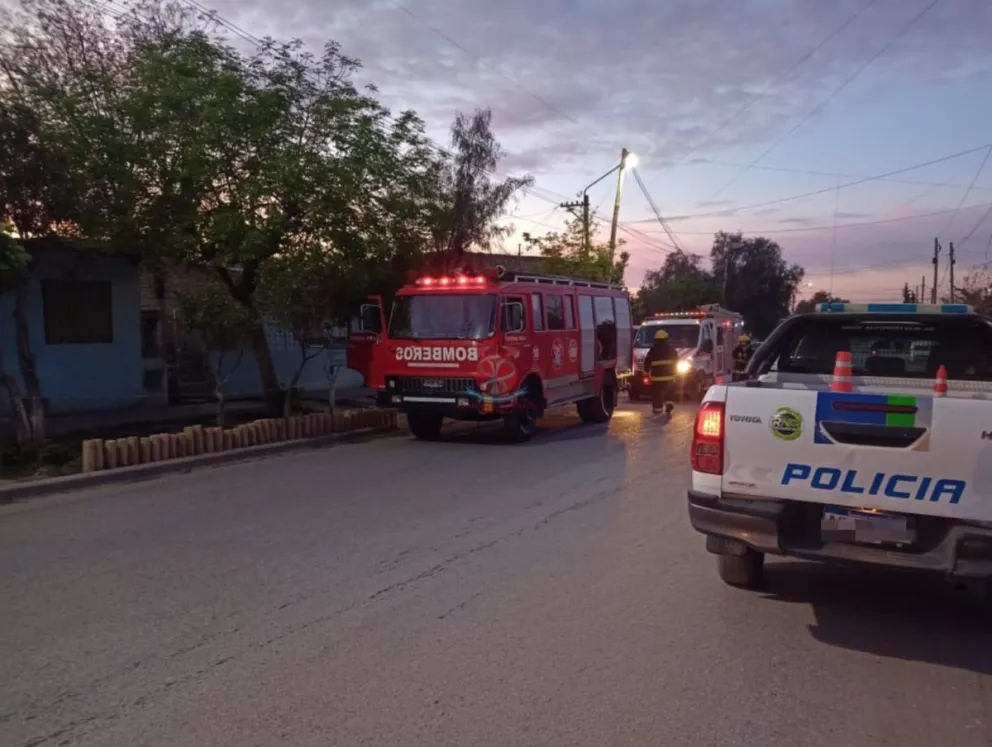 Como resultado del incendio que se produjo no hubo personas lesionadas. (Foto: gentileza/archivo Bomberos Voluntarios de Roca).