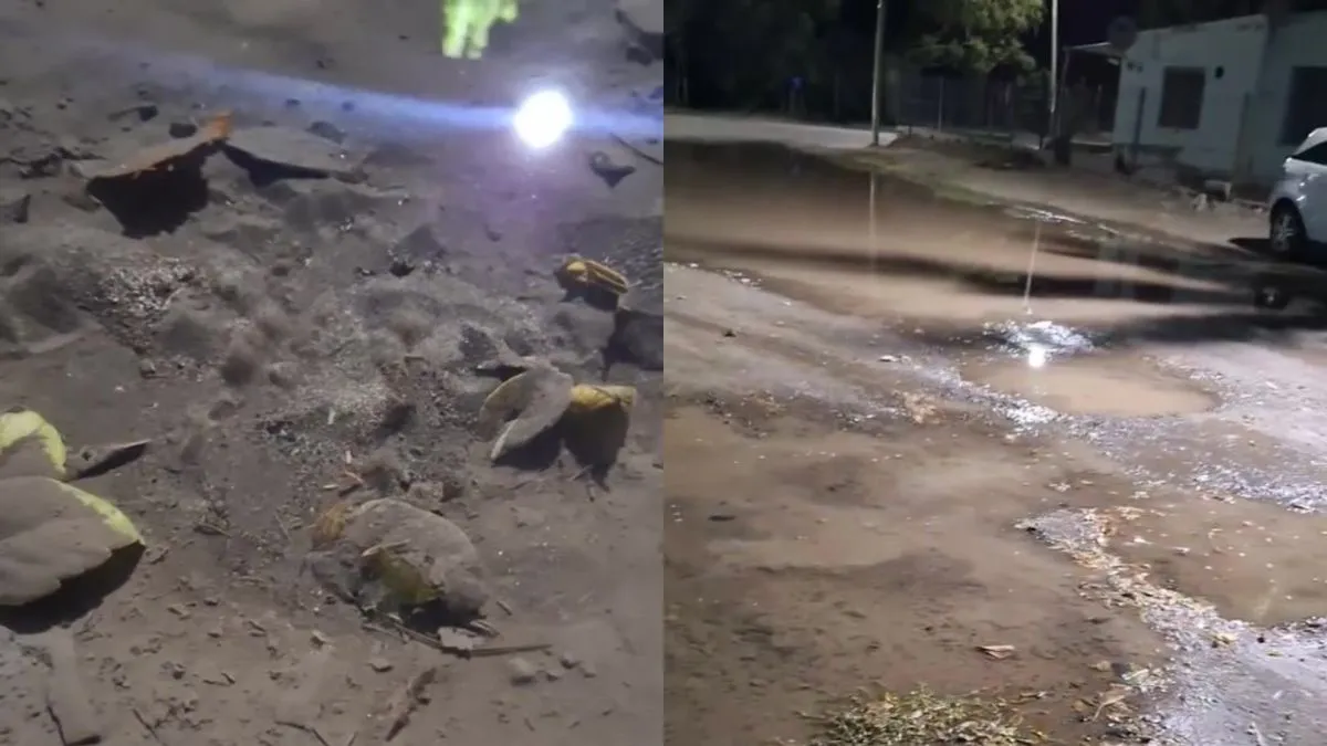 VIDEO: vecinos reclaman por una pérdida de agua de tres semanas en ...