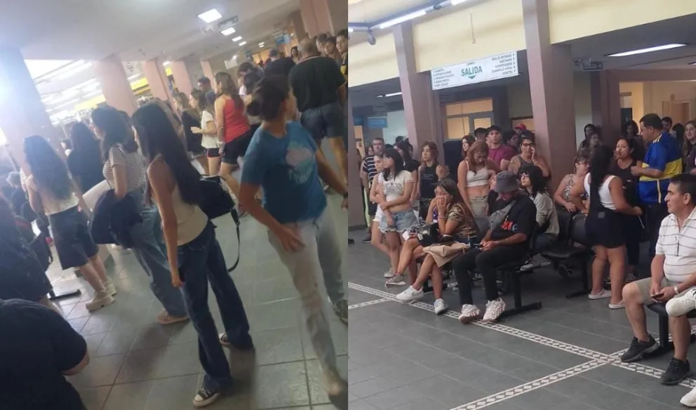 Las filas llegaron hasta la calle, con gente ansiosa por retirar su entrada. (fotos gentileza)