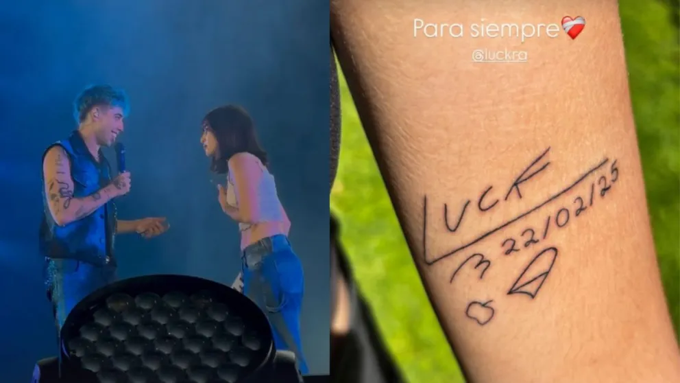 En menos de 24 horas, el tatuaje ya formaba parte de su piel. (Foto gentileza)