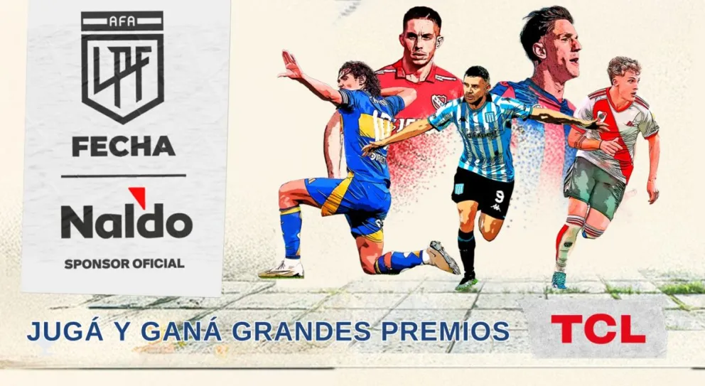 Torneo Apertura de Liga Profesional de Fútbol, se viene la Fecha Naldo: Jugá y ganá. Foto (Naldo).