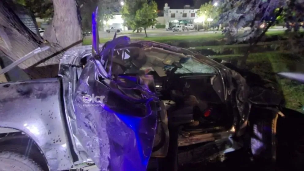 El choque se produjo minutos antes de las 3 en cercanías a la Manzana de la ciudad de Regina. Foto (LCR).