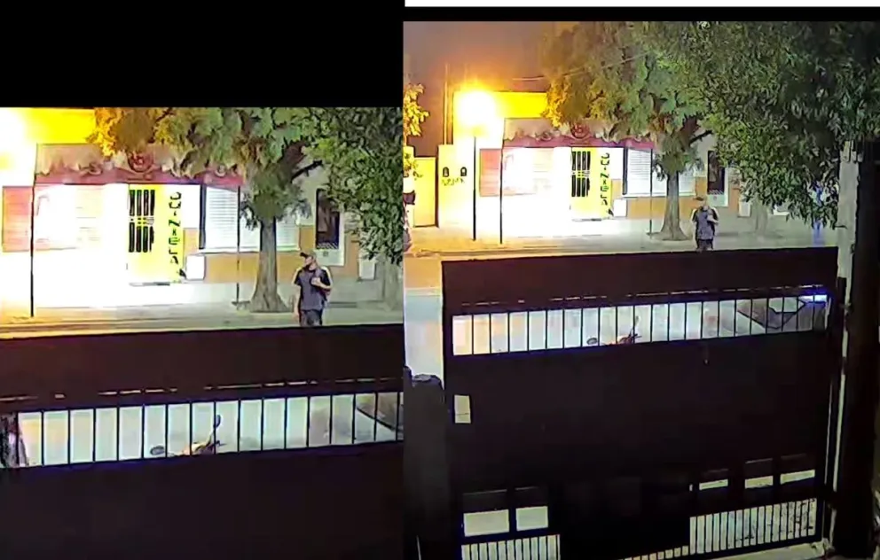 El sujeto caminaba por el lugar minutos antes del robo. Foto: (Gentileza)