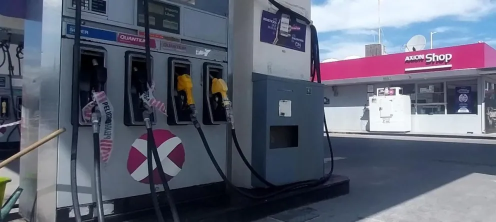 Los surtidores de nafta están inactivos por el momento. 