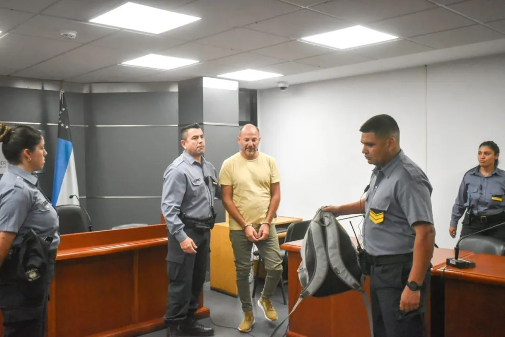 Gatti fue detenido en Viedma, desde donde participó de la audiencia. Foto (Foto Vanesa Schwemmler / NoticiasNet).