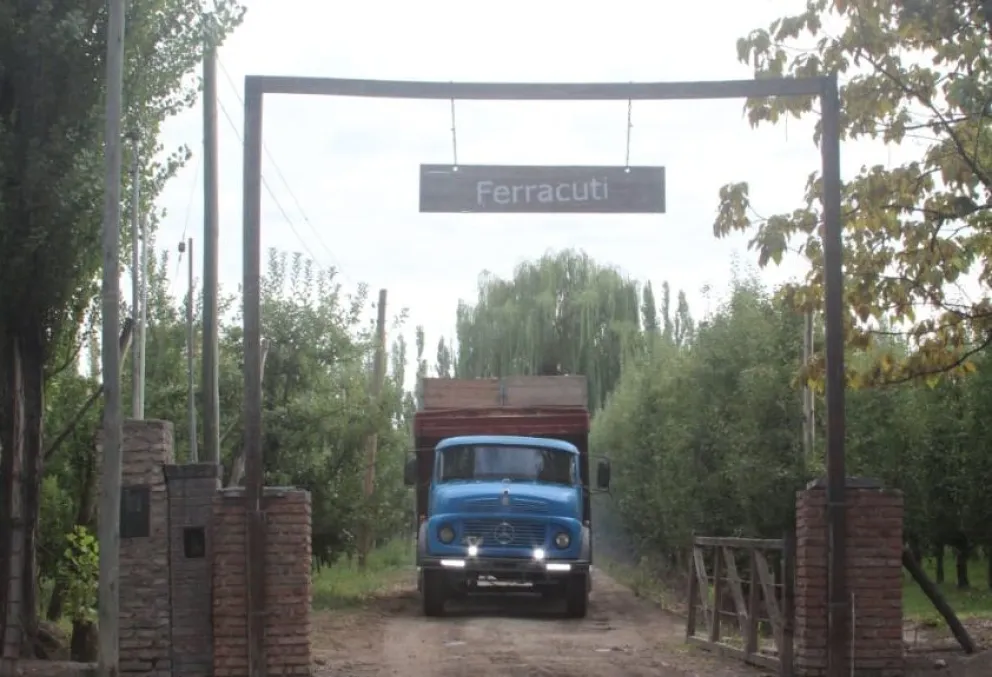 El ingreso a una de las pocas chacras productivas que quedan en pie.  (Tania Domenicucci- ANR)