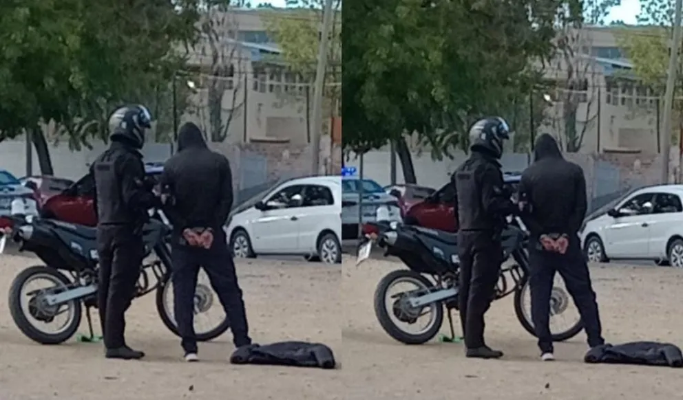 El hecho ocurrió en cercanías del Polideportivo municipal Gimena Lopez. (Foto gentileza)