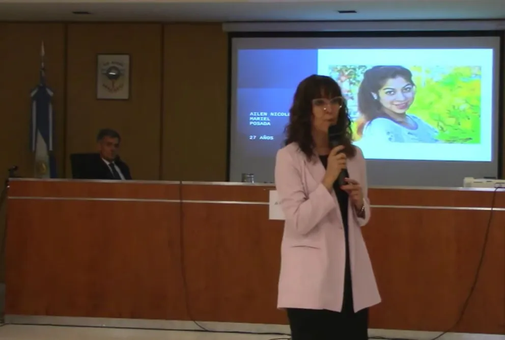 La fiscal Teresa Giuffrida expone las pruebas contra Carriqueo. Foto (ANR).