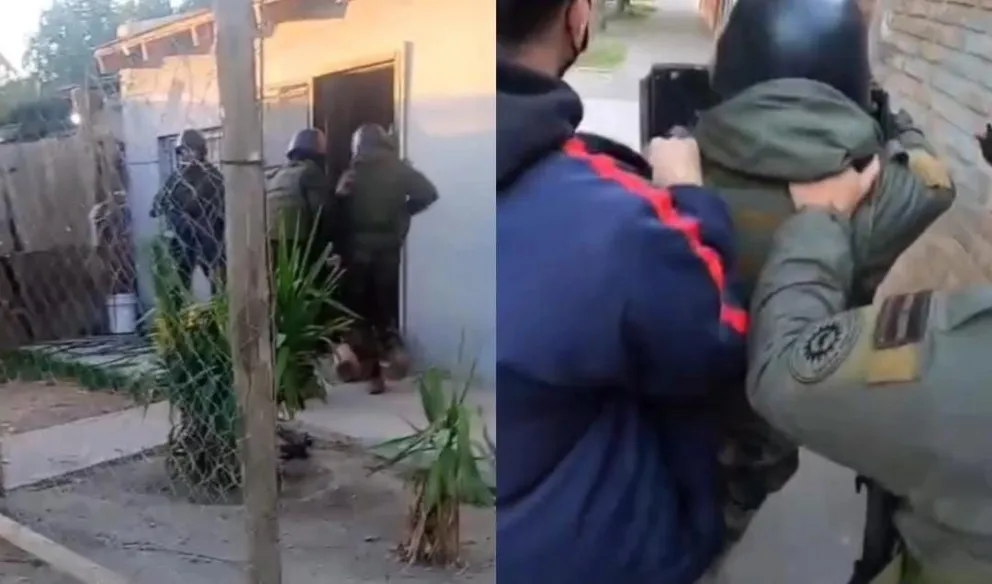 El mega operativo tuvo lugar en el contexto de una investigación por robos calificados. (Fotos gentileza)