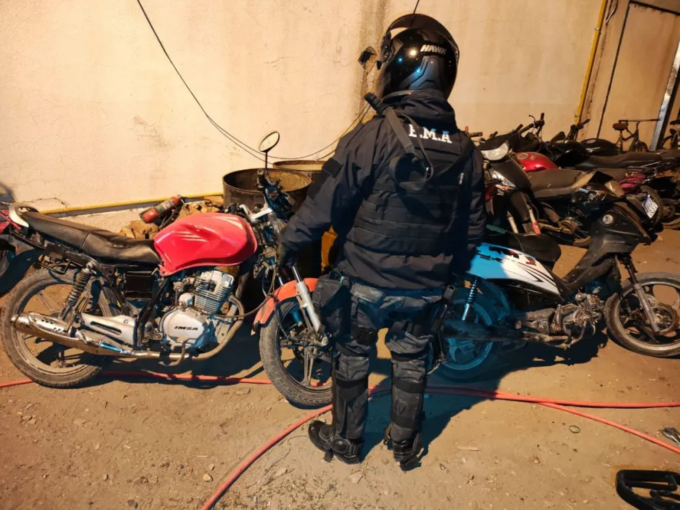 La policía secuestró las motos y las puso a disposición de la justicia. Foto: (Gentileza)