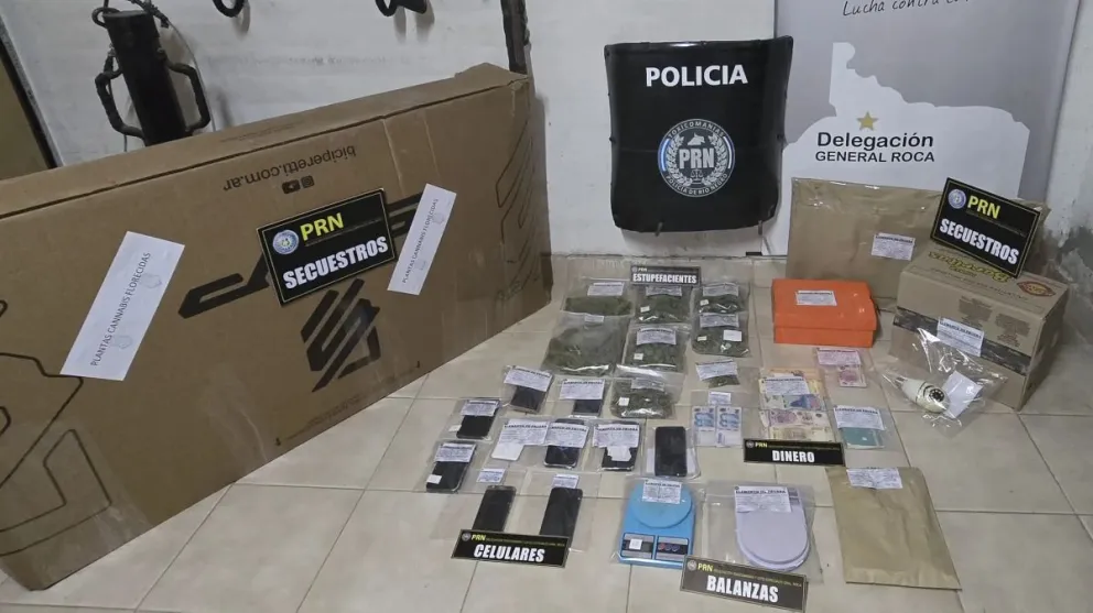 Los allanamientos permitieron desarticular el circuito de comercializaciónCrédito: Ministerio de Seguridad y Justicia