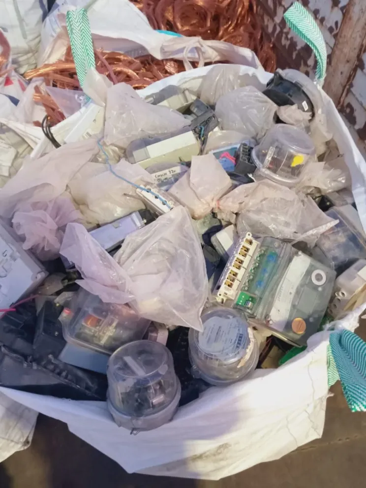 La carga tenia como destino las fundiciones de Buenos Aires. 