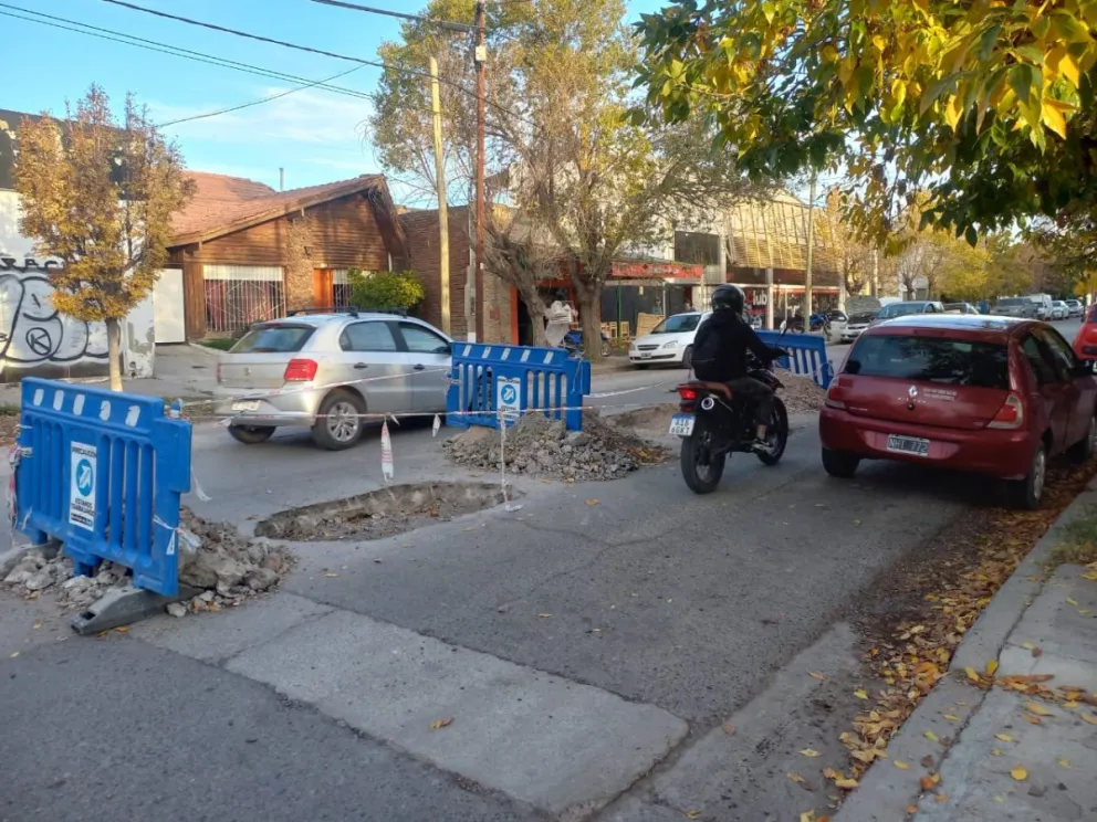 Genera riesgos en una de las arterias principales y altamente transitadas de la ciudad. Fotos: Tania Domenicucci (ANRoca)