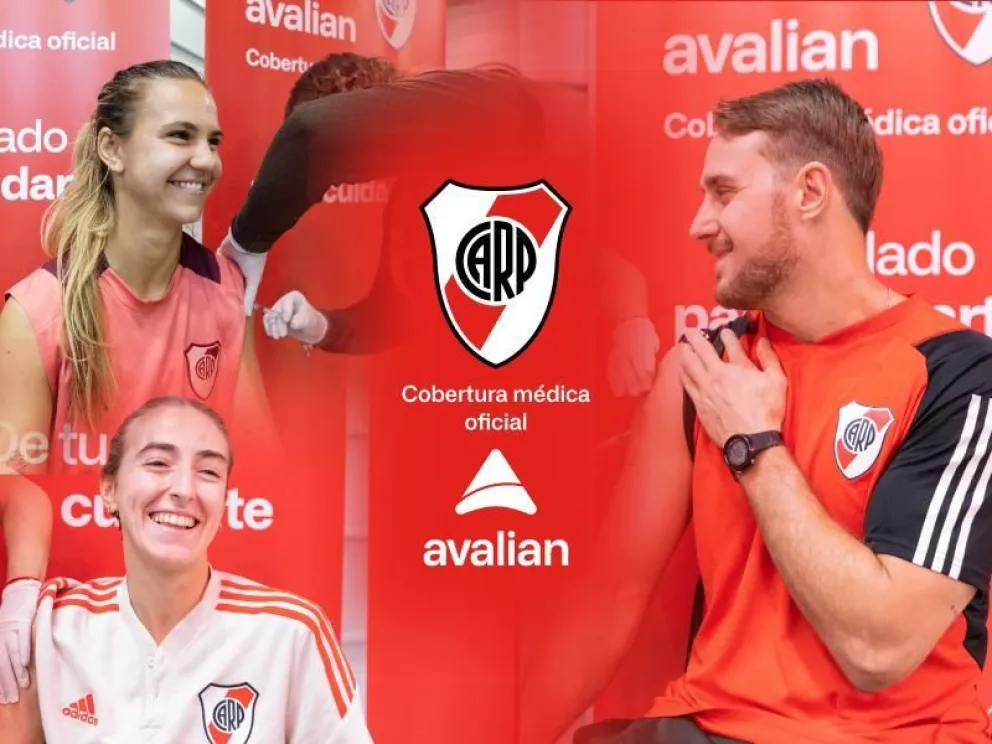 Los jugadores de River, que cuentan con la asistencia de Avalian, recibieron su vacuna. Foto (Avalian).