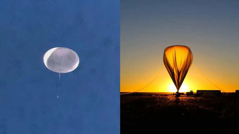 El globo podría volver a pasar por el norte de la Patagonia y sería nuevamente visible en nuestra región. (Foto archivo)