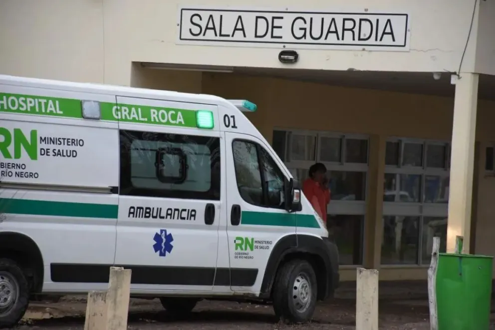 Todo pasó en una calle en la ciudad de Cervantes este lunes después de las 13.30. 
