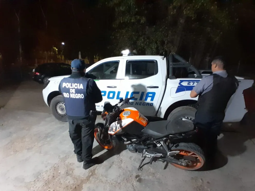 La valiosa moto fue incautada y ahora intentan encontrar a su dueño. Foto (ANRoca) 