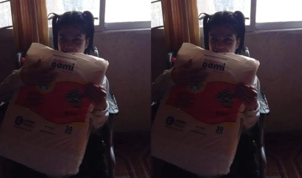 La familia de Melina necesita desde una cama ortopédica hasta pañales y muebles. (Foto gentileza)