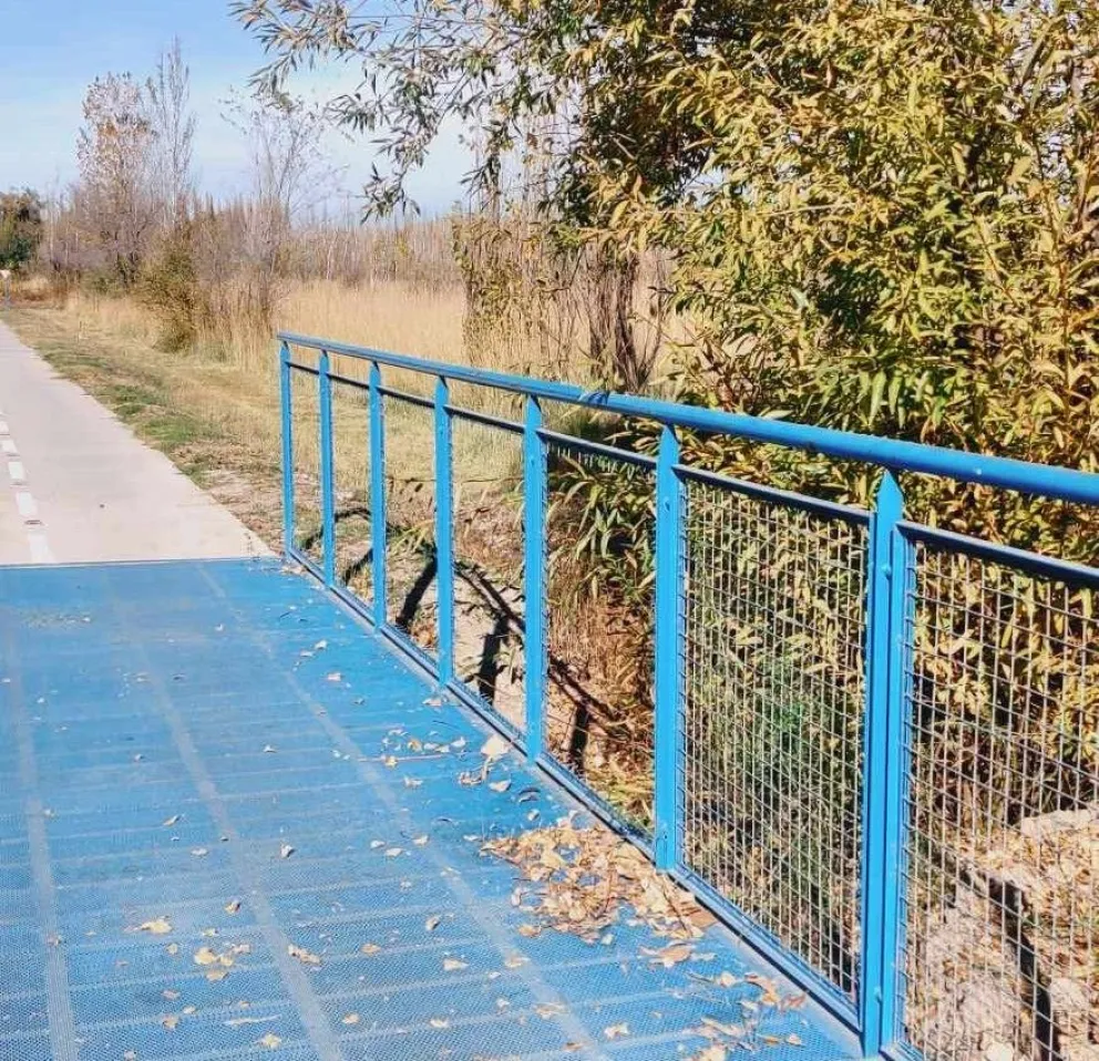La ciclovía que corre paralela a Ruta 6 fue inaugurada en el año 2022. (Foto gentileza)