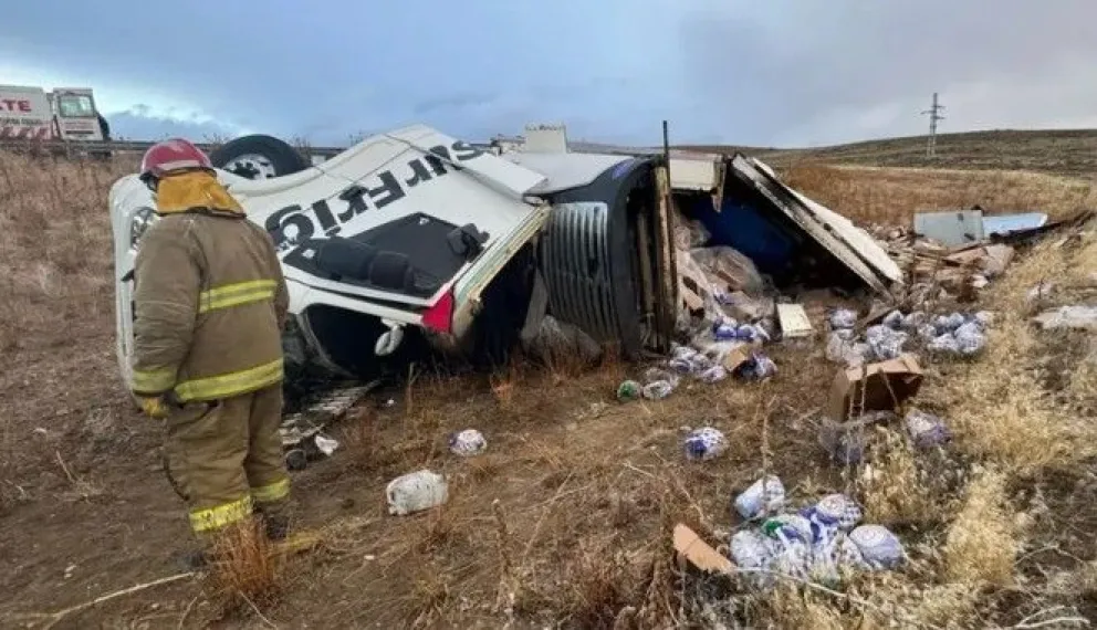 El trágico accidente ocurrió este martes por la mañana en la Ruta 40. (Foto gentileza)