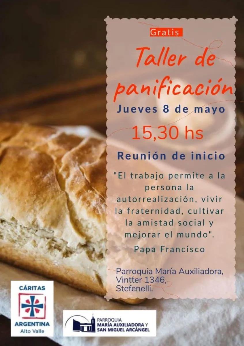 Dictan un taller gratuito de panificaci&oacute;n en la parroquia. Foto (Parroquia Mar&iacute;a Auxiliadora).