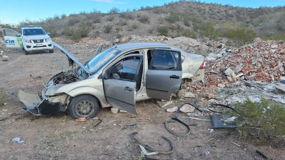 Al vehículo, lo encontraron desarmado casi en su totalidad. 