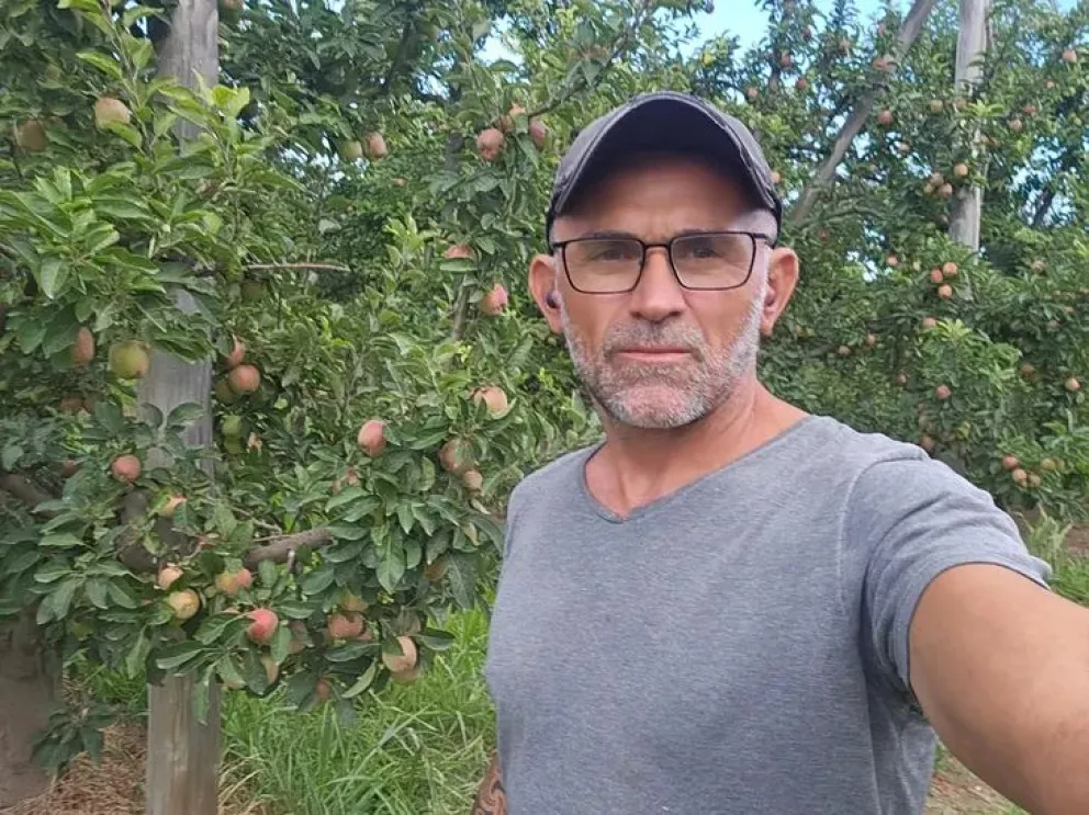 Sebastián Hernández, presidente de la Federación de Productores de Río Negro y Neuquén. (Foto gentileza)