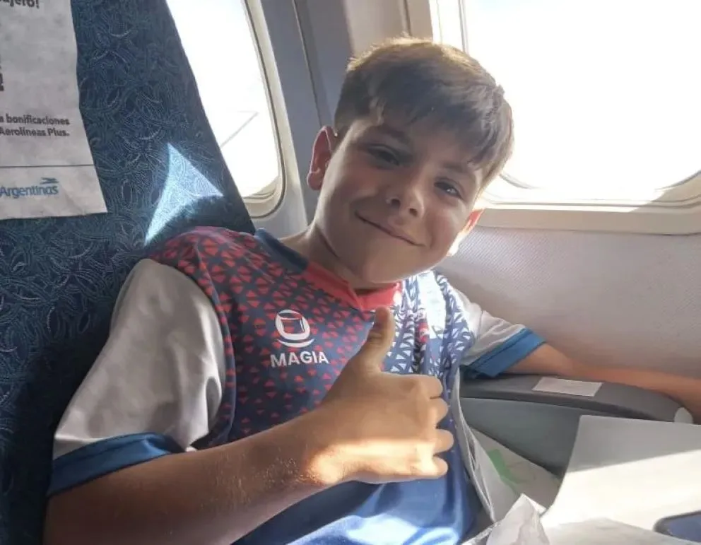 Benja volverá en julio para seguir entrenando (imagen gentileza)