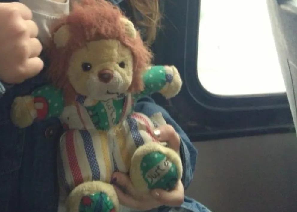 El peluche se extravió hace unas semanas en Los Olmos. 