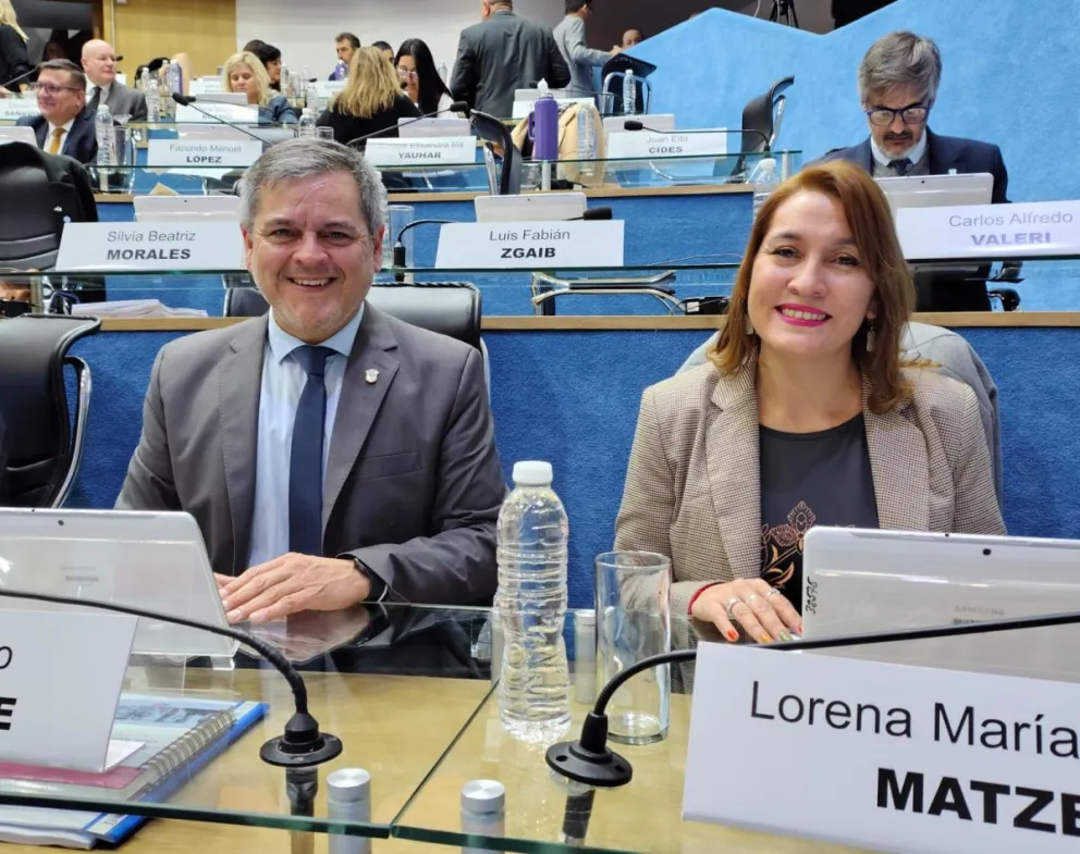 Los legisladores Matzen y Bernatene recordaron que Allen recibirá $233 millones y USD 8.300, pero aún no informó qué obras financiará con esos fondos. Foto (Prensa Bloque UCR).