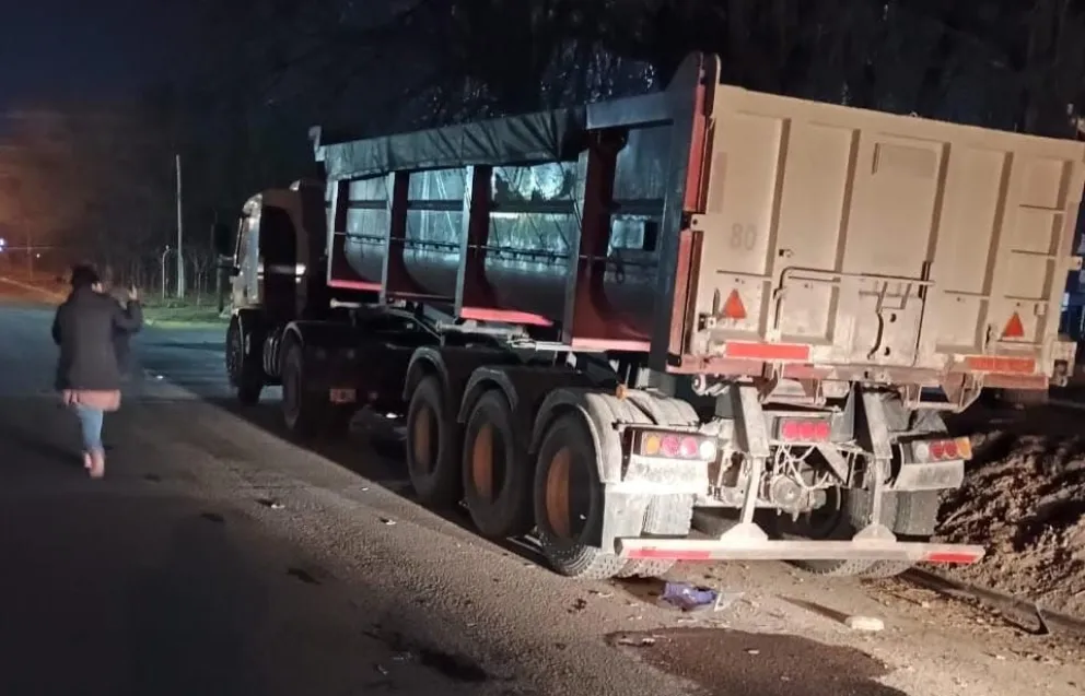 El accidente fue en la calle Palacios frente a la Colonia Penal ,


