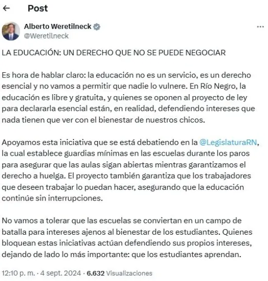 Weretilneck por educaci&oacute;n. Foto (Red X).