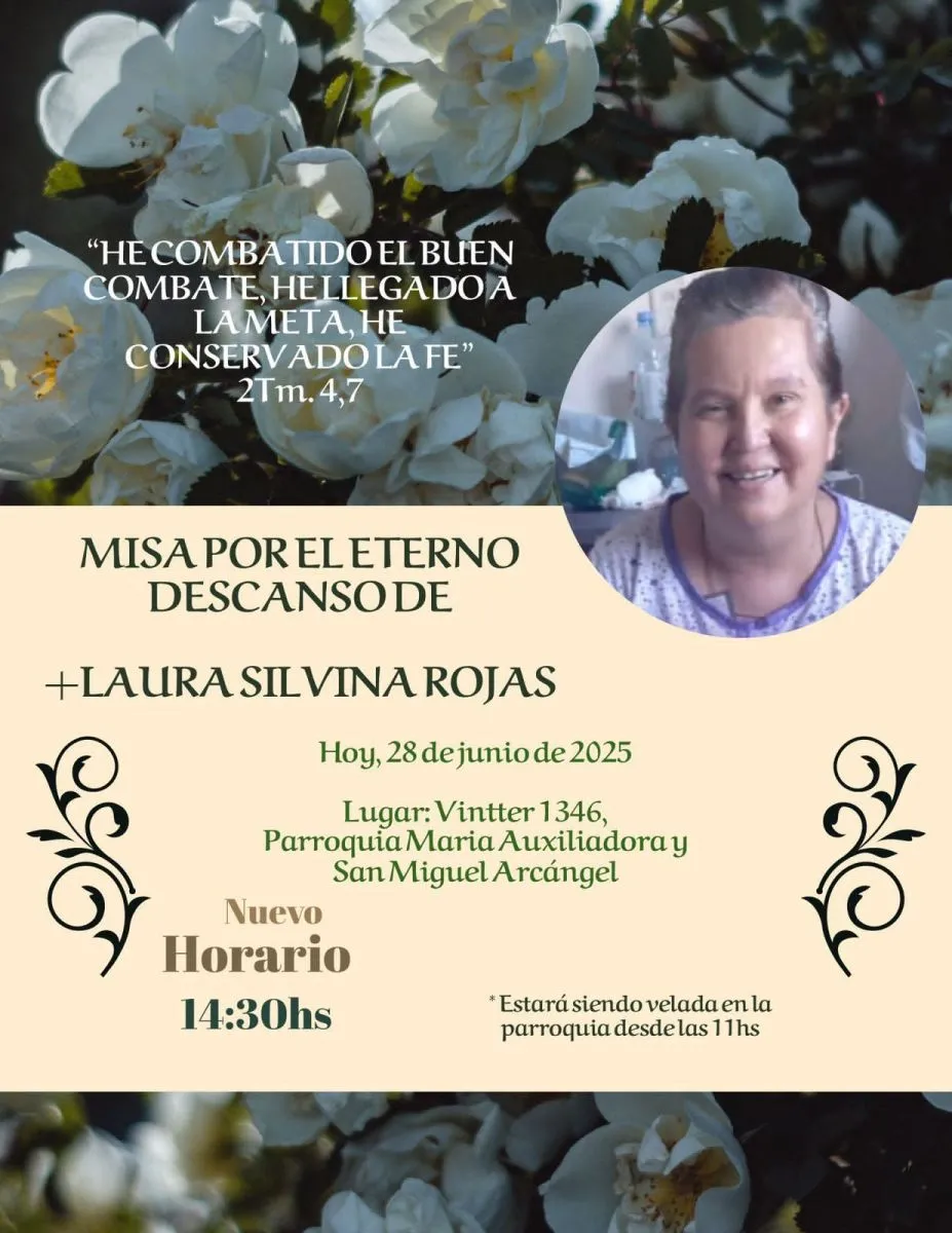 Sus restos son velados en la capilla Mar&iacute;a Auxiliadora de Stefenelli. Foto (Facebook).