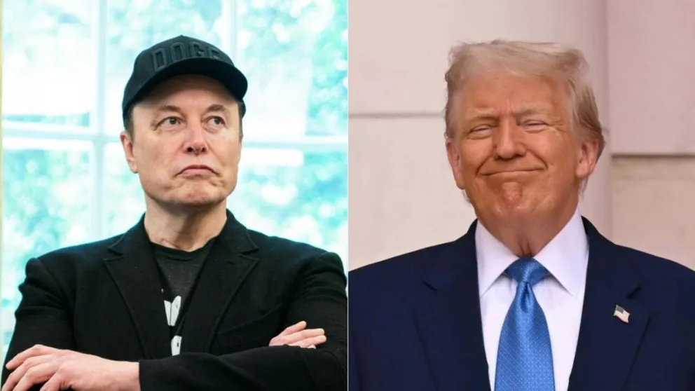 Elon Musk y Donald Trump. 