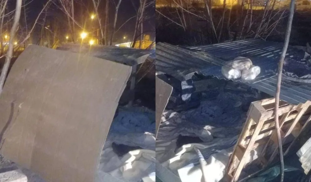 La imagen conmovió a los vecinos de la región en redes sociales, que exigieron mayor presencia de organismos para asistir a quienes más lo necesitan. Foto gentileza Inforo.