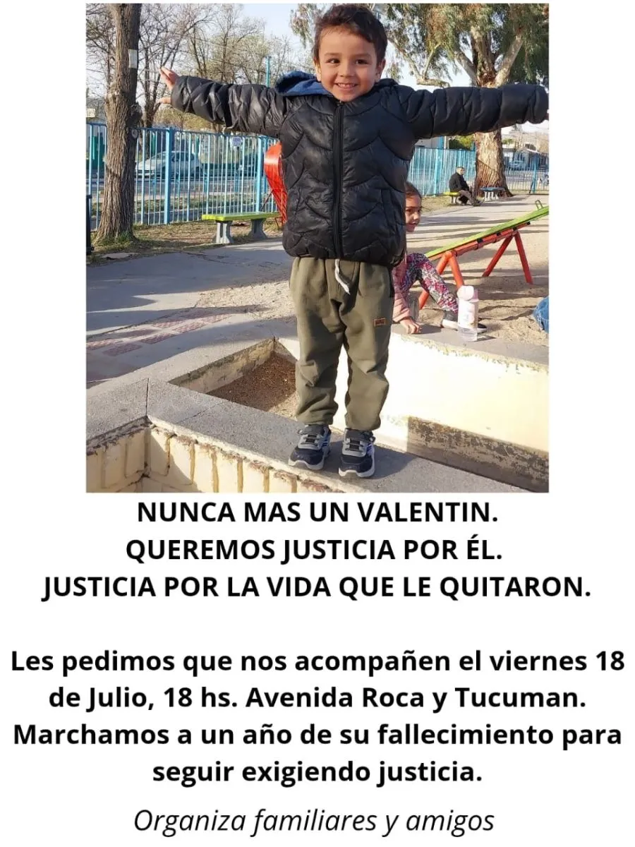 Marcha por Valent&iacute;n Mercado Toledo. Foto (Familia)