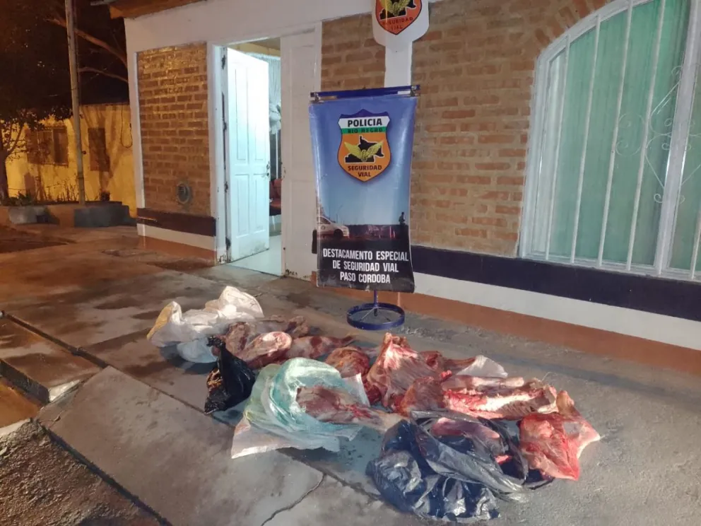 La carne venía sin refrigeración ni documentación. 