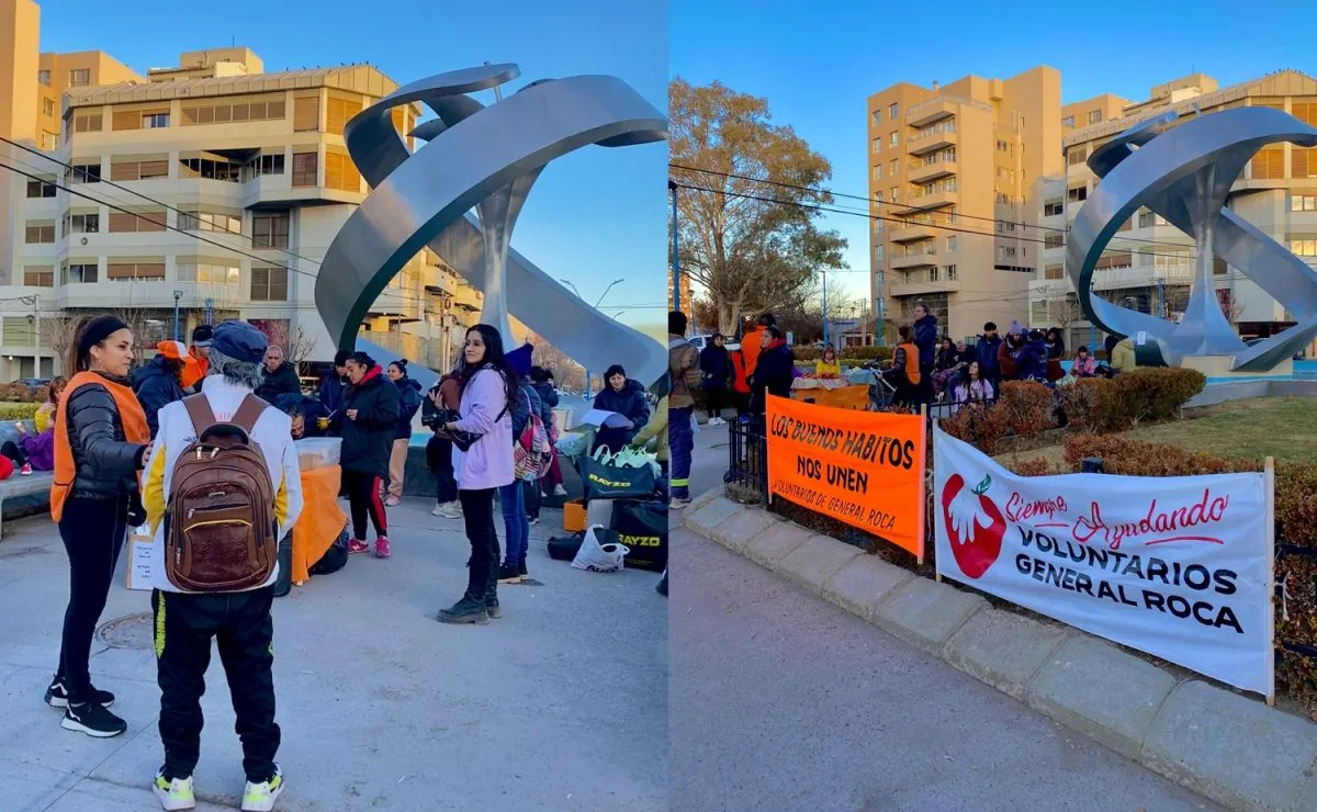 Todos los viernes se re&uacute;nen en el Monumento a la Manzana