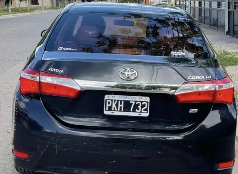 Es un Toyota Corolla XLS patente PKH 732 y valuado en 19 millones de pesos.