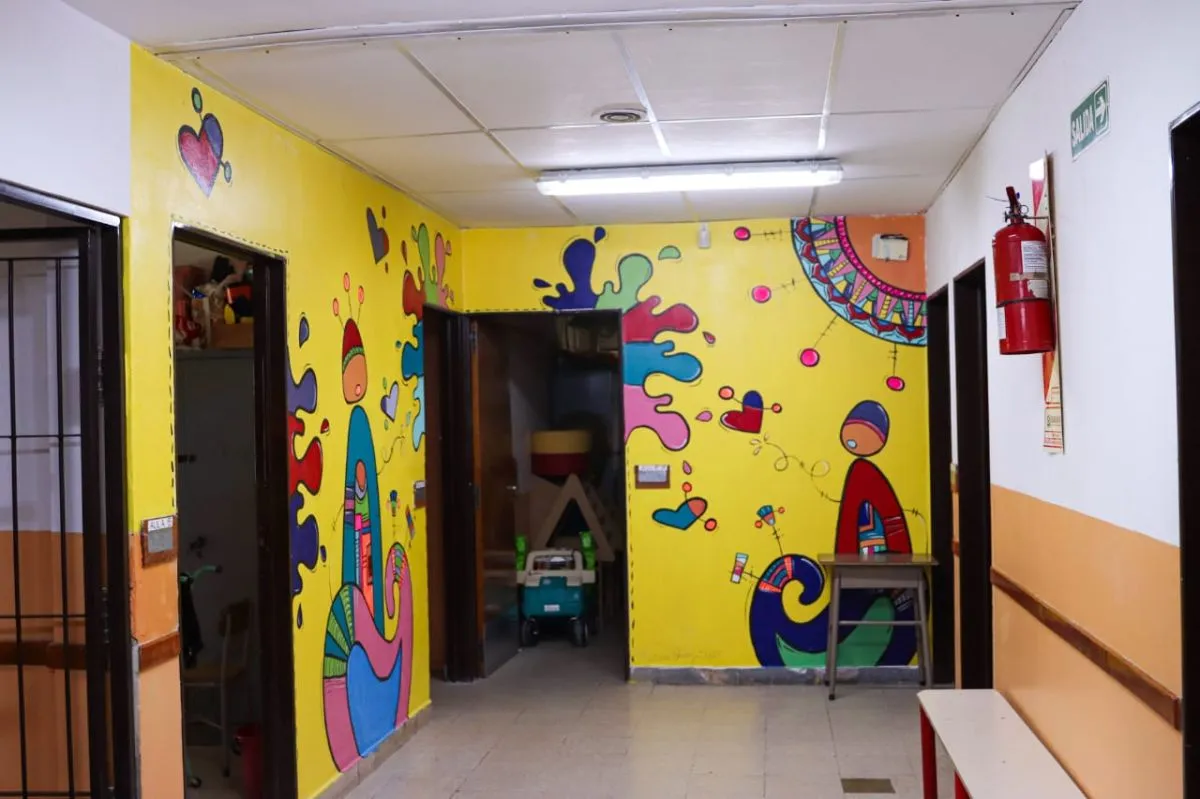 En el interior de la Especial 12, donde se realizaron refacciones. Foto: (Tania Domenicucci)