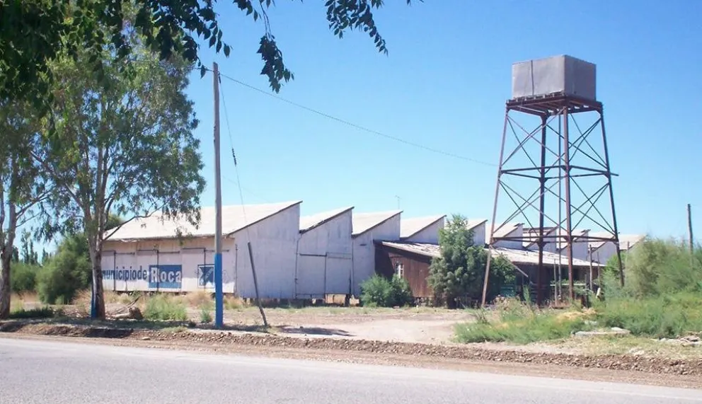 El histórico galpón antes de ser desmantelado. 